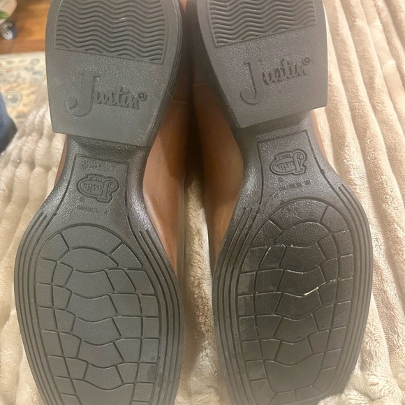 Justin Mens Boots JB1113 12" HINTON BROWN - Picture 4 of 5